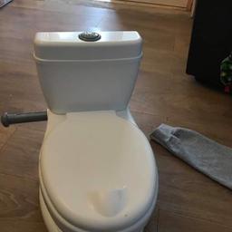 Great condition has flush sound and toilet roll holder