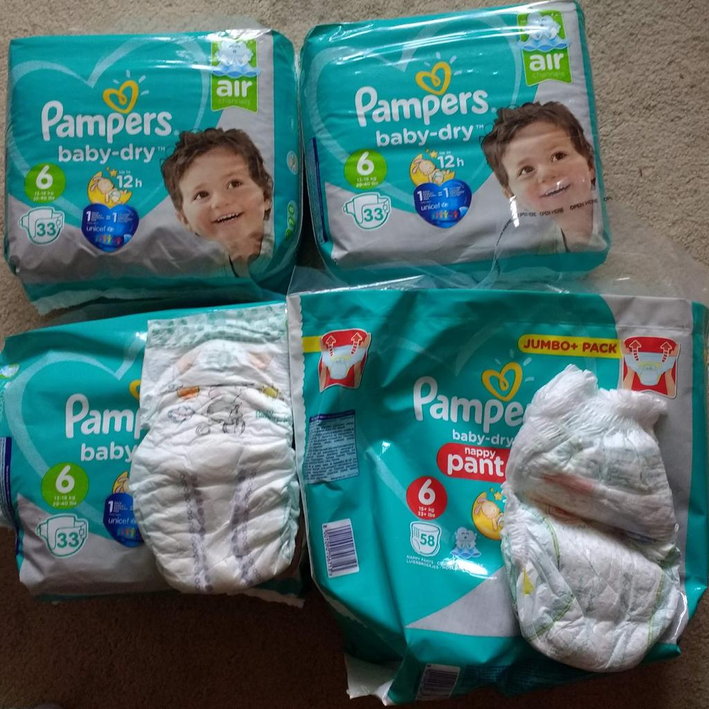 104 Bundle Pampers Baby Nappies - size 6 in SE24 Lambeth for £10.00 for ...