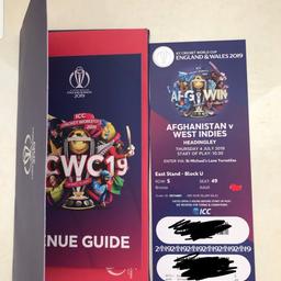 x2 Afghanistan VS West Indies Cricket World Cup match in Headingly on 4th July. Bronze category tickets

Selling at face value £16 each. No offers, if they don't sell at the price I paid I'd rather gift them to my Afro Caribbean neighbour so don't make silly offers unless it's at the advertised price as it'll be ignored