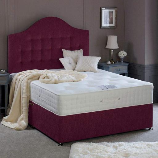 Buy & Sell Greater Manchester Manchester - Photos for Plum Fabric Divan Bed Set, Happy Beds Farley