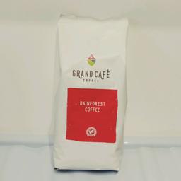 GRAND CAFE Rainforest 500g. Chocolatey and sweet, this blend has real character. Bright with citrus hints and a clean and balanced aftertaste. The source: Brazil, Colombia, Centrals"
More then 30 available 
Royal Mail for extra 3£