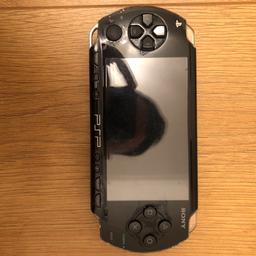 PSP -1003 good Condition working minor scratches with 10 games and 2 movies UMDs 
Also comes with PSP memory card and holder bag.