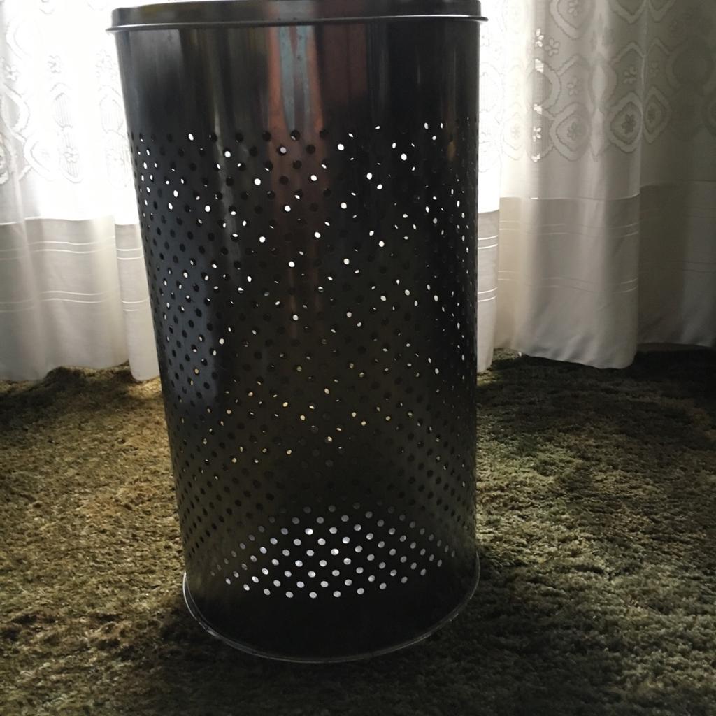 Stainless-steel laundry basket.....height 54cm