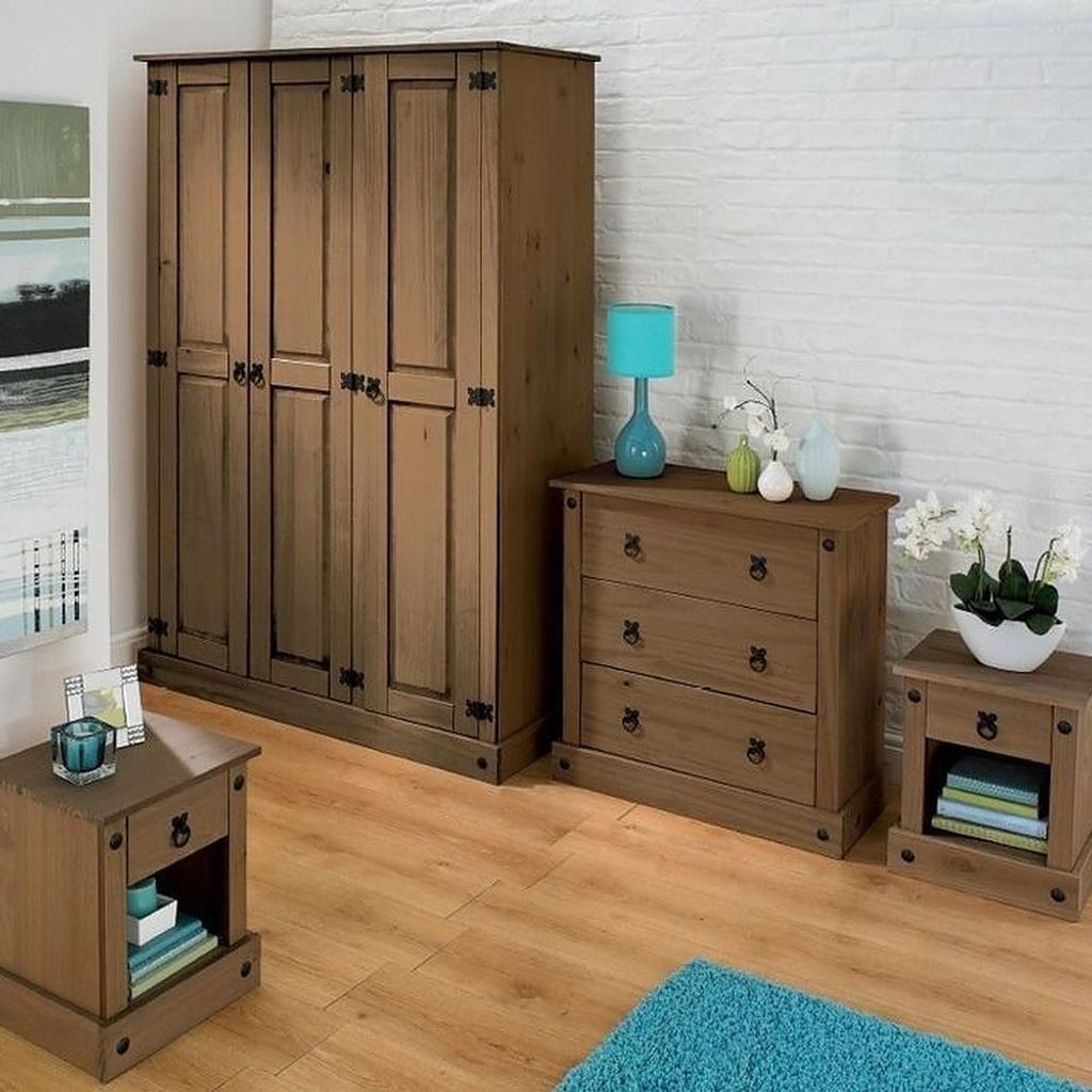 4 Piece Mexican Pine Bedroom SET DARK WOOD in M350BN Failsworth for £