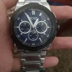 hugo boss watch for sale needs new battery as u got see it's worth 300 but it's needs battery in it 80 or nearest offer