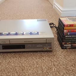 Sony SLV-D900, in good working condition, hardly used, classic video player, includes remote control, leads and 10 DVDs