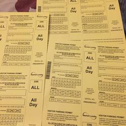 All zone parking permits all day I have 11 of them