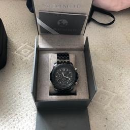 Black globenfeld watch with box needs new battery