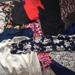 Gorgeous clothes one top size 8 but more a 10! Named include warehouse, next, topshop and new look! pants, skirts, tops, jumpers, maxi skirt and maxi dress! Pick up Orrell area