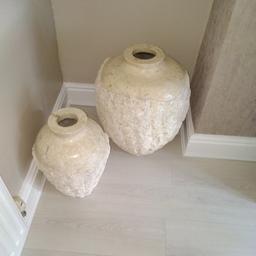 very large cream marble pots for in side or out side house