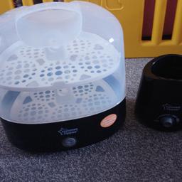 Hardly used steraliser and brand new bottle warmer