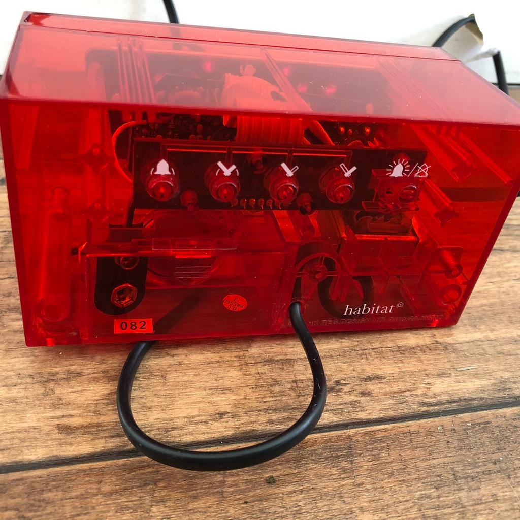 Habitat see through alarm clock in CT14 Dover for £4.00 for sale Shpock