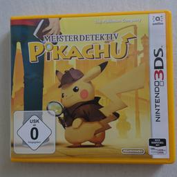 Biete hier das 3DS Spiel "Meisterdetektiv Pikatchu".
Es läuft einwandfrei. Versand möglich.