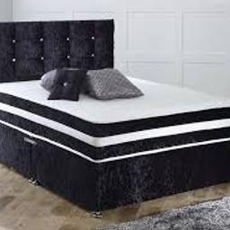 BRAND NEW CRUSHED VELVET DIVAN BEDS & MATTRESSES AVAILABLE

CALL 01617913101
WHATSAPP 07566808408

CASH ON DELIVERY ACCEPTED

COLOURS OPTIONS AVAILABLE
--BLACK
--SILVER ( Steel )
--CHAMPAGNE ( Gold )
--ROYAL BLUE

SINGLE BASE£60
DOUBLE BASE £80
KING SIZE BASE £100

RANGE OF MATTRESSES AVAILABLE-
DIFFERENT TYPES OF HEADBOARDS AVAILABLE
CONTACT FOR MORE INFO

STORAGE DRAWERS AVAILABLE ( up to 4 drawers options )
£20 / Each