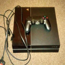 Ps4 with controller and wires