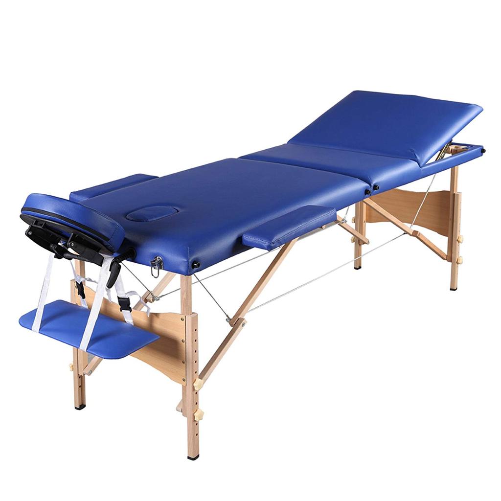 BLUE Folding Massage Table 3 fold + Extras in B36 Solihull for £60.00