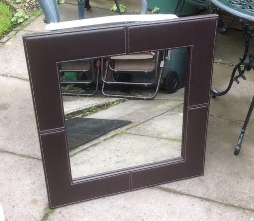 Buy & Sell Greater Manchester Rochdale - Photos for Large Leather Look Mirror