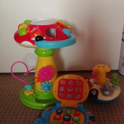 Fun for little baby and can also learn from them used not a lot. All three toys comes with battery's.. 