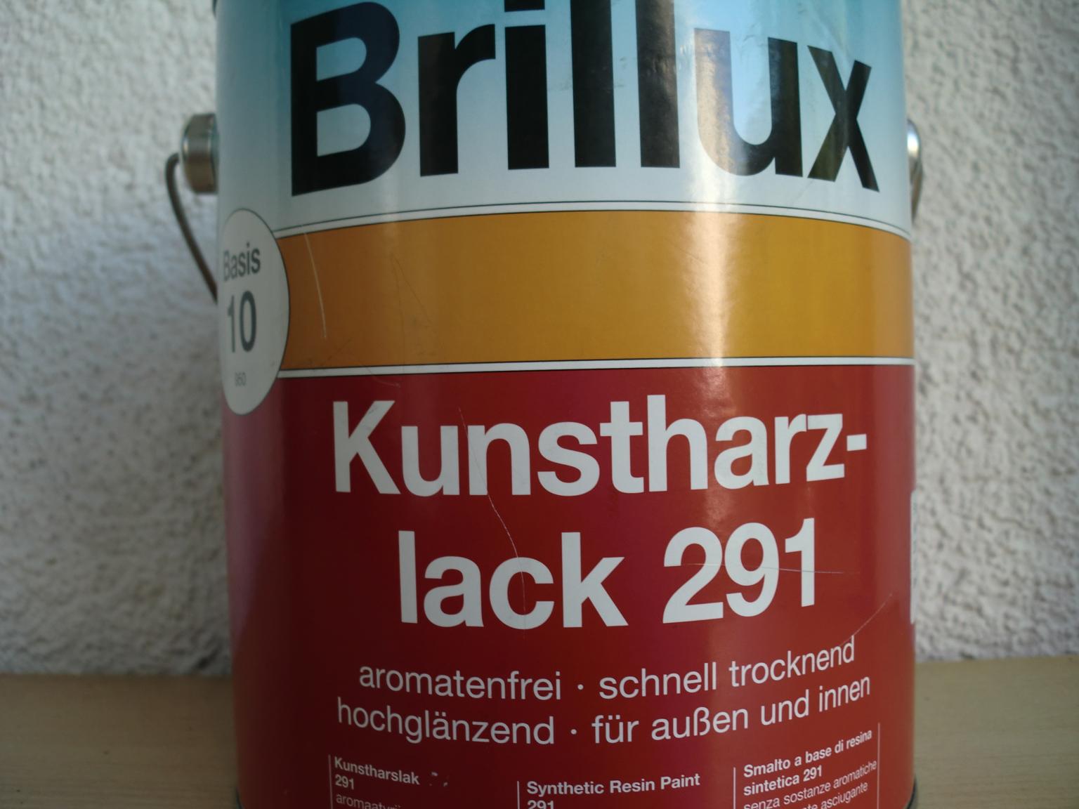 Brillux 3,0 liter Kunstharzlack 291 in 68259 Mannheim für 30,00 € zum ...