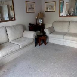 Two matching beautiful sofas, taupe colour, weave design. Very good quality, always used a throw when sitting on, pet free/smoke free home. £900 each when bought from M&S, only selling because of moving house. excellent condition. Collection from Warwick CV34. MUST GO IN NEXT FEW DAYS. BARGAIN!!