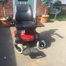 I have for sale one sunfire plus electric wheelchair in immaculate condition it is red and black with solid tyres the seat reclines and folds forwards the arms adjust to take a bigger or smaller person it takes a weight of up to 300 pounds and it travels up to 20 miles on one charge it comes with a charger the batteries are fine if you are interested please ring me on 07753412107 buyer to collect