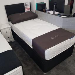 Roma Orthopaedic 3'0 Single Divan Set with 2 drawers
Base with 2 drawers + Mattress + headboard
Dimensions W90 X L190 cm
Free Local Delivery and set-up
Brand New!