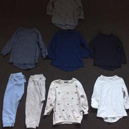 From left to right 
Next bundle 9-12 months £8
All immaculate condition, just one small mark on the cream jumper. Some of the tops haven’t been worn. 

Primark bundle 12-18 months £6
Immaculate condition. 

Tesco bundle 12-18 months £5 
Immaculate condition. 

2 pair of pjs, one Asda, one primark. 9-12 months £3 

Or the lot for £18 ovno. 🙂 
Comes from a smoke free, clean home.
Collection S70 3BD 🖤