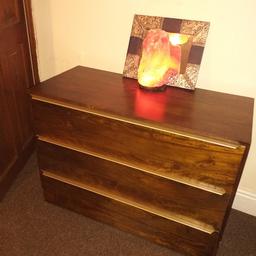 mango wood and brass gold TV unit and drawers might have odd scratch and drawers are a bit stiff