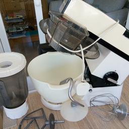 Kenwood food mixer in good working order, comes with attachments as shown.