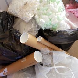 bubble wrap, bubble bags, polythene, air bags cardboard tubes all free to collect.