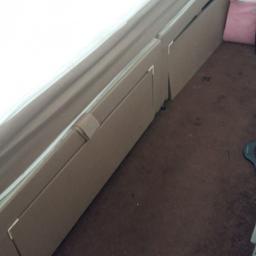 Free bed base and mattress. 2 draws in base but one is slightly broken. Free to collect