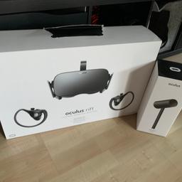 Verkaufe hier meine Oculus Rift mit 3 Sensoren.

Top Zustand 

Verkauft wird:

-Oculus Rift VR
-3 Sensoren
-Controller 
-USB Verlängerungskabel für Sensoren
-Wandhalter für Sensoren 

Am liebsten an Selbstabholer