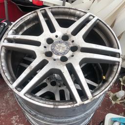 4x Genuine Mercedes alloys, no tires, not bad condition not perfect