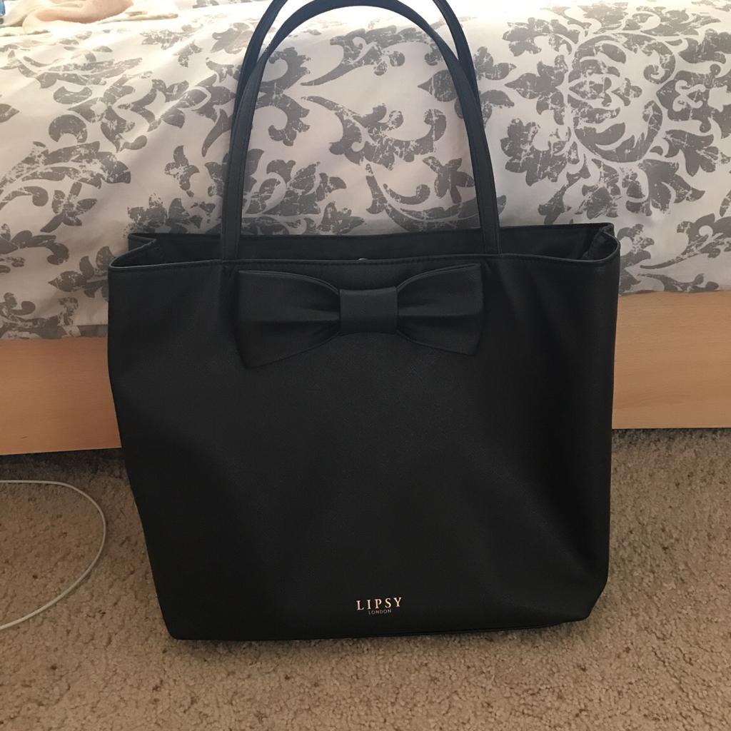 Lipsy bow shop tote bag