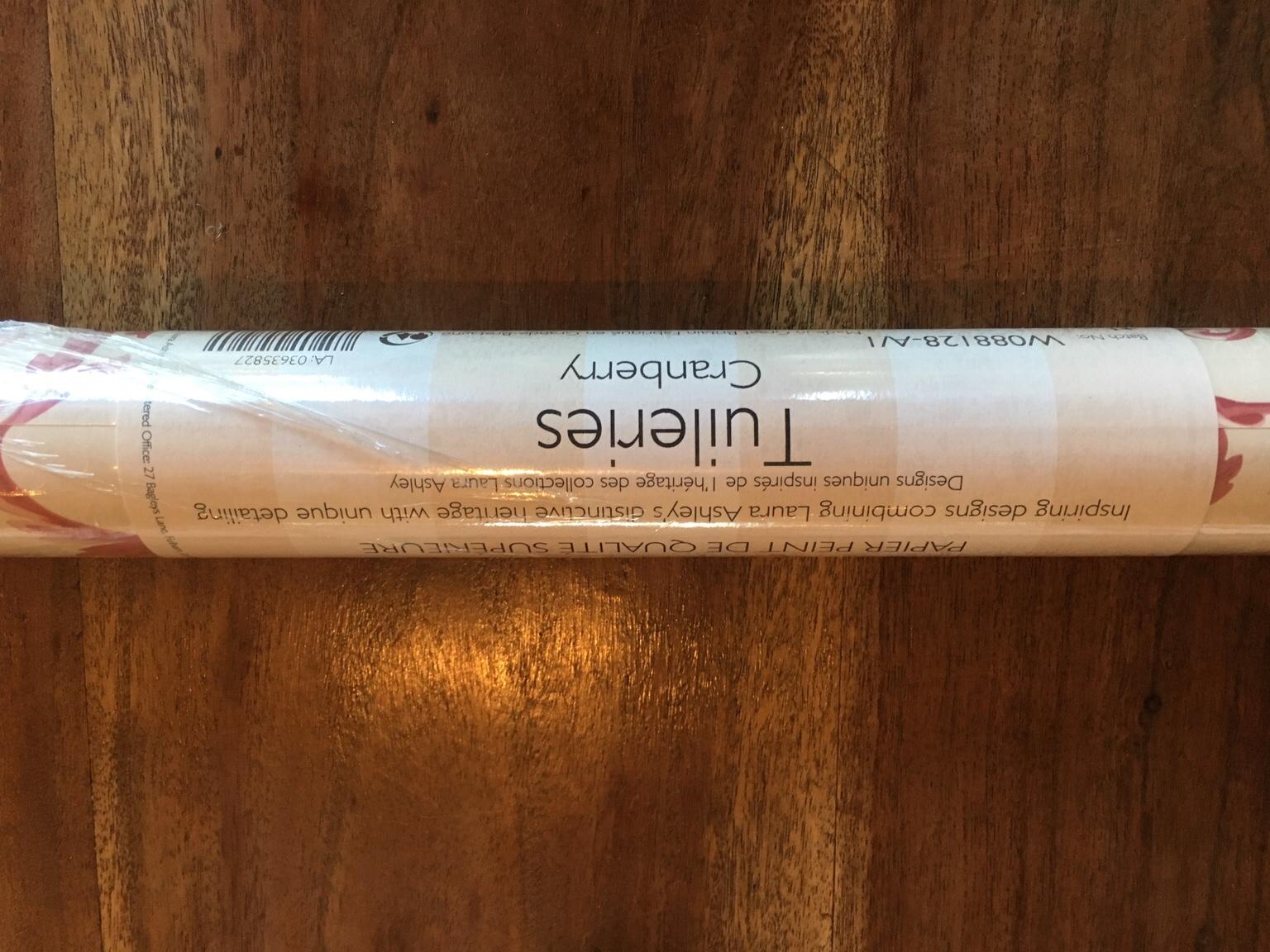 Laura Ashley Tuileries Cranberry Wallpaper in S42 North East Derbyshire