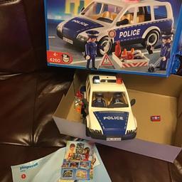 Playmobil full set played with but in excellent condition the box is torn at the side but instructions and everything else is included. Grab yourself a bargain