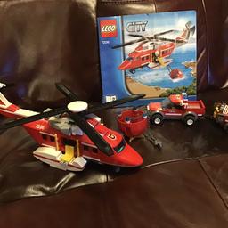 LEGO set 7206 plus another fire service set both have been played with hence no boxes no instructions for smaller set but for the helicopter there is one with all the parts. Both in very good condition, grab yourself a bargain