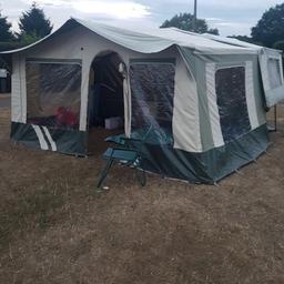 Has built in kitchen unit with sink and cooker sleeps 4 in unit and at least 4 in the awning very easy to put up awning in perfect weather proof condition
Tows perfect all electric and tyres are new 
Collection only westerham