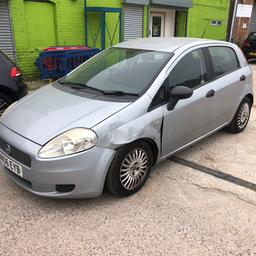 Fiat punto , 1.2 petrol 5 door , Cat N 
Starts and drive but there is a small noise towards passenger side possible spring broken .
No MOT expired , 94000 mile 
V5 present