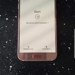 Samsung S7 rose gold. Excellent condition with just one minor chip on the top left. Been kept in a case since purchase. On EE.