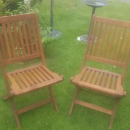 set of two wooden chairs in good condition pick up from orpington Kent no  returns