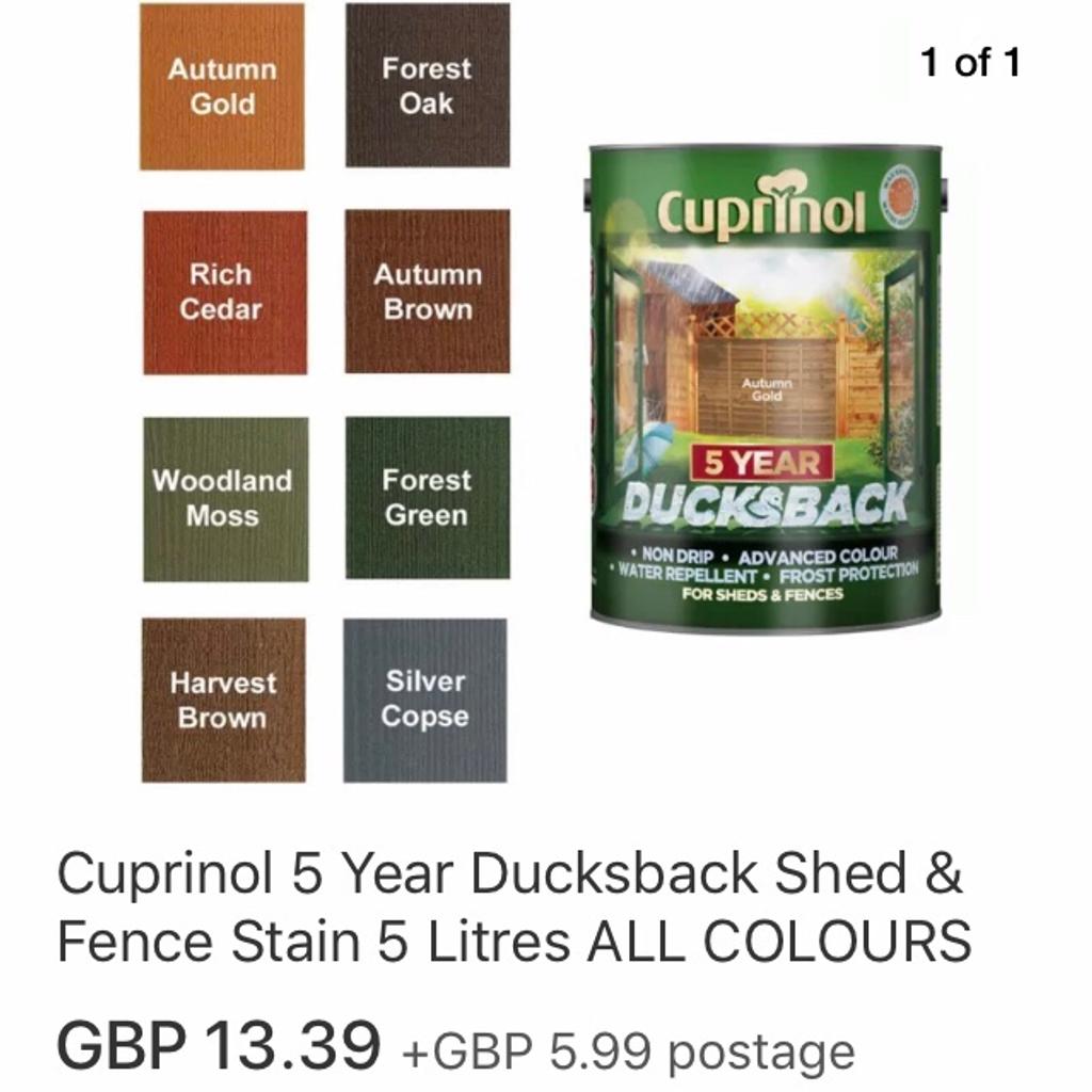 5L Cuprinol Fence paint £8 or 2 for £15 in SE12 London Borough of