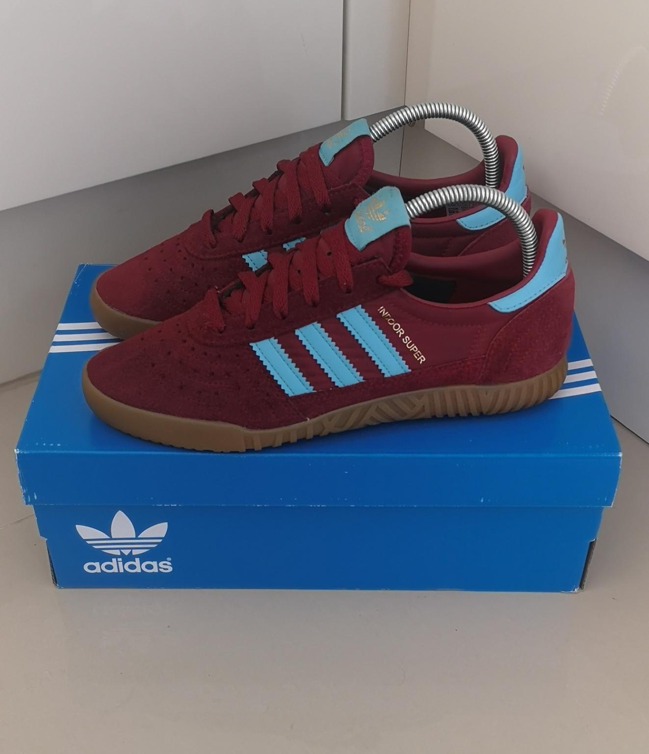 Adidas indoor super store claret and blue