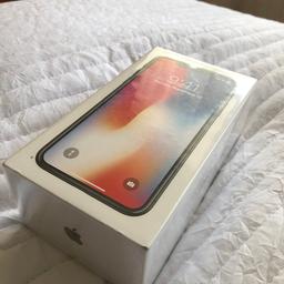 Brand new unopened IPhone X with all original Apple accessories. Unlocked to all networks with 256GB memory.