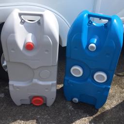 40litre water and waste carriers . Like new