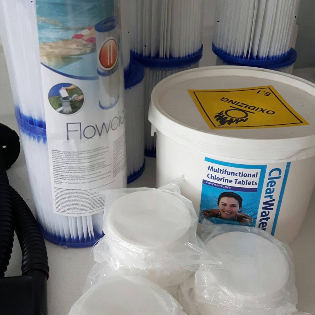 Filters and chlorine tablets for Lazy spa. in WV5 Staffordshire for £10