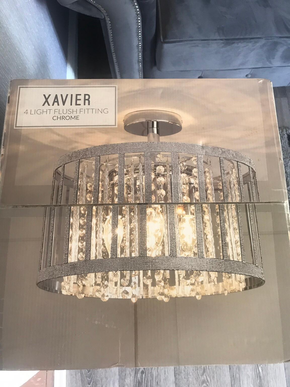 Xavier 4 light flush shop fitting