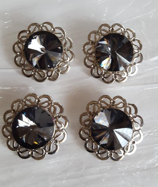 courses West Midlands Birmingham - Photos for 4 x Large Rhinestone Diamante Buttons 