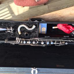 Vito Bass clarinet with case and stand . In good playing condition professionally owned