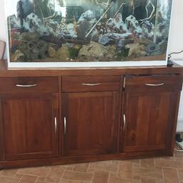4ft Aquareal white fish tank for sale just tank will be emptied if sold comes with one led light, has a scratch to front which carnt be seen once full hense cheap price, cabinet being sold separately